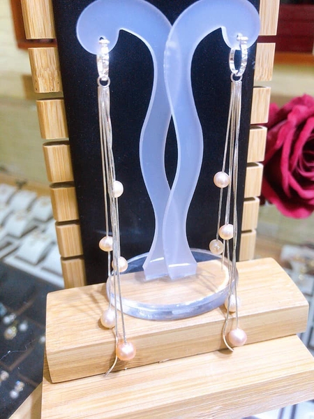 Hoa Tai Ngọc Trai Dáng Dài Nữ Tính