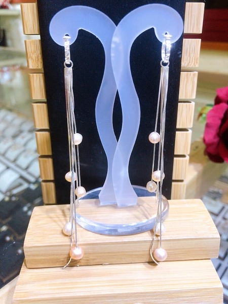 Hoa Tai Ngọc Trai Dáng Dài Nữ Tính