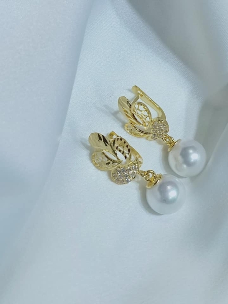 Hoa Tai Ngọc Trai Trắng Thanh Lịch & Xinh Đẹp