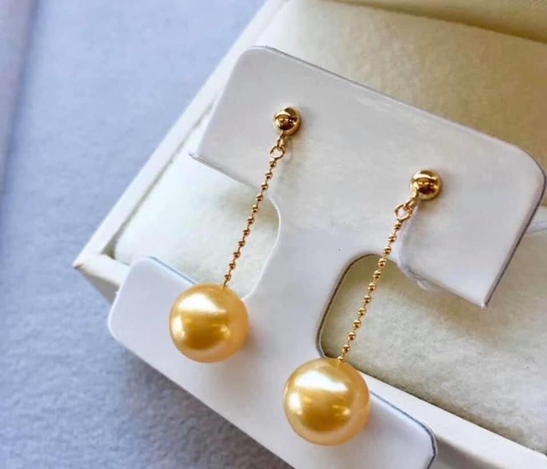 Hoa Tai Ngọc Trai Vàng Kim Cao Cấp Sang Trọng