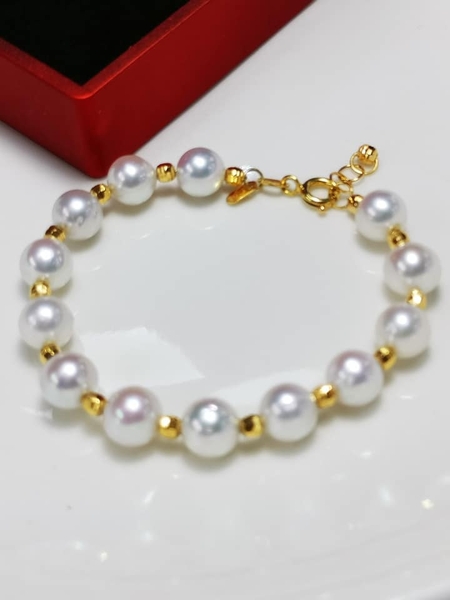 LẮC TAY NGỌC TRAI BIỂN AKOYA CAO CẤP SANG TRỌNG