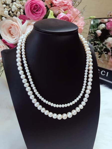 Vòng Cổ Ngọc Trai Đôi Lớn Nhỏ