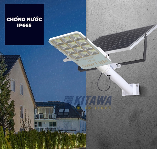 Đèn Năng Lượng Mặt Trời 200W - BC5200 - Thiết Kế Tản Sáng Đều