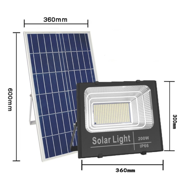 Đèn Pha Năng Lượng Mặt Trời 200W IP66 KITAWA