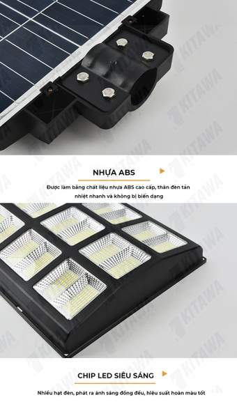Đèn đường năng lượng mặt trời liền thể 600W KITAWA LT12600