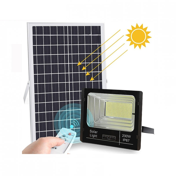 Đèn Pha Năng Lượng Mặt Trời Kitawa 200W Ip67 DP1200-V