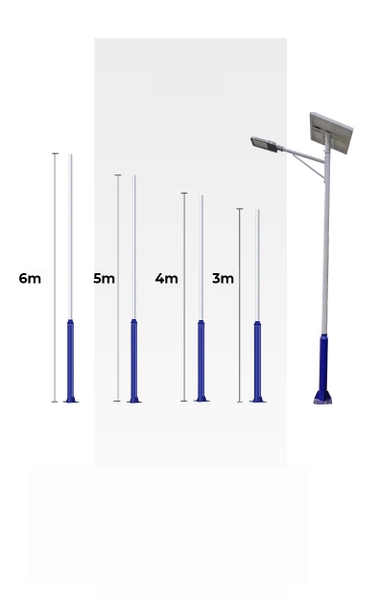 Trụ Đèn Năng Lượng Mặt Trời 6M Kitawa TD04 - Lắp Đèn Năng Lượng Mặt Trời