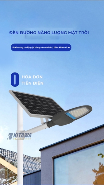 Đèn năng lượng mặt trời công trình Kitawa BC8200