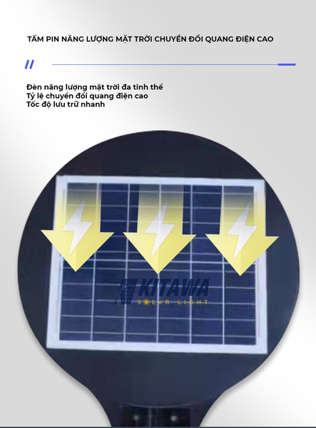 Đèn năng lượng mặt trời hình đĩa bay UFO Kitawa 5 khoang đèn LT7400