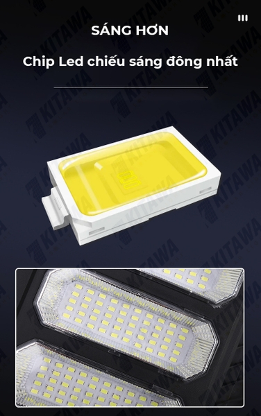 Đèn năng lượng mặt trời liền thể cánh dơi LT10400 Kitawa 400W