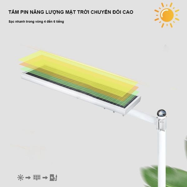 Đèn đường năng lượng mặt trời liền thể dành cho công trình LTCT 03