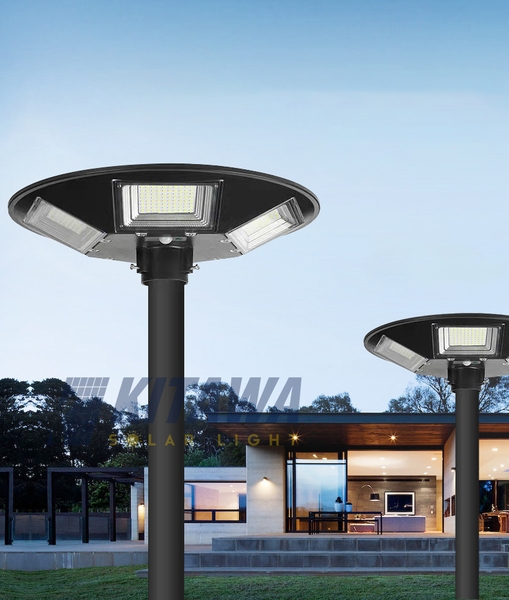 Đèn Năng Lượng Mặt Trời Kitawa Hình Đĩa Bay UFO 200W - UF1200-V (24.000 mAH) ánh sáng vàng