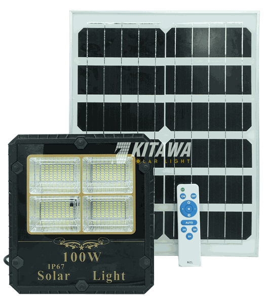 Đèn pha năng lượng mặt trời 100W tấm pin MONO cao cấp DP2100