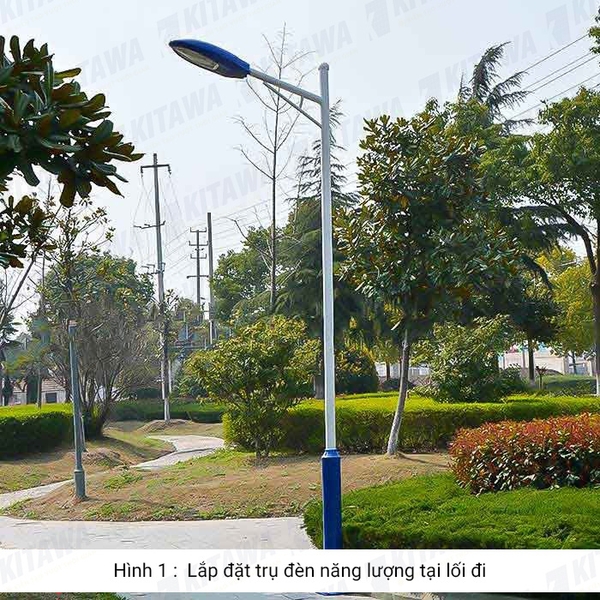 Trụ Đèn Năng Lượng Mặt Trời 3M Kitawa TD02 - Lắp Đèn Năng Lượng Mặt Trời