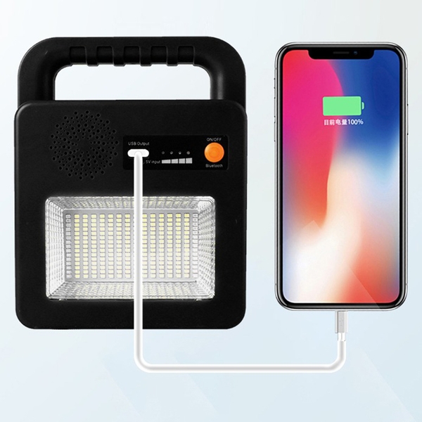 Đèn Cầm Tay Kiêm Loa Nhạc CT260 - Sạc Dự Phòng Năng Lượng Mặt Trời Kitawa