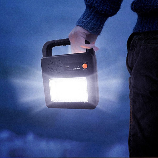 Đèn Cầm Tay Kiêm Loa Nhạc CT260 - Sạc Dự Phòng Năng Lượng Mặt Trời Kitawa