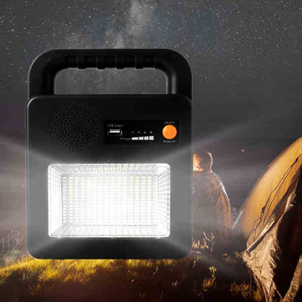 Đèn Cầm Tay Kiêm Loa Nhạc CT260 - Sạc Dự Phòng Năng Lượng Mặt Trời Kitawa