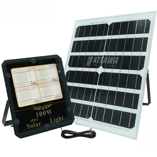 Đèn pha năng lượng mặt trời 100W tấm pin MONO cao cấp DP2100