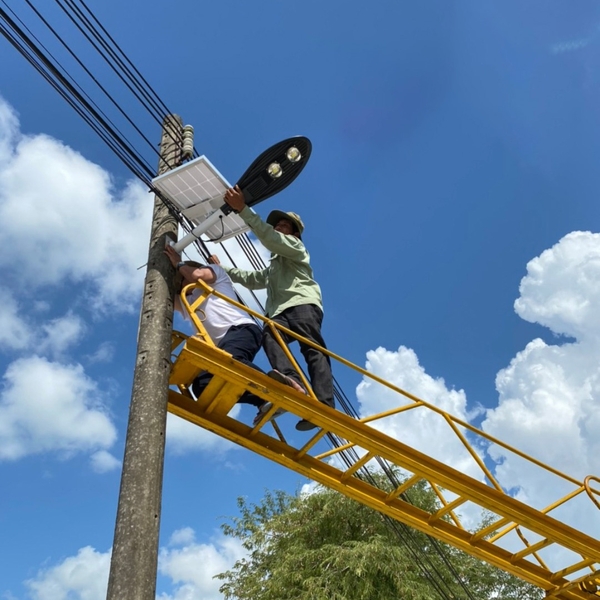 Đèn Đường Năng Lượng Mặt Trời Hình Chiếc Lá 100W CL1100 - Tấm Pin Mono