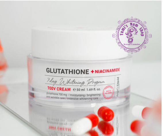 Kem tr nm dng trng Angel's Liquid NIACINAMIDE + GLUTATHIONE 7 day  whitening program 700v cream
