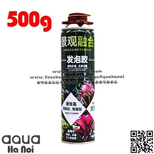 Foam xịt tạo hình bố cục, background hồ bán cạn - chai 500 gram - Màu nâu