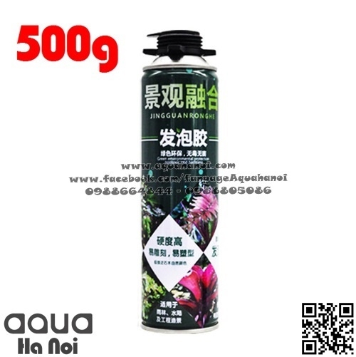 Foam xịt tạo hình bố cục, background hồ bán cạn - chai 500 gram - Màu đen