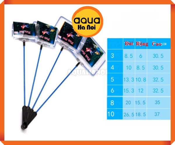 Vợt bắt cá tép hình vuông  - thích hợp cho cá nhỏ