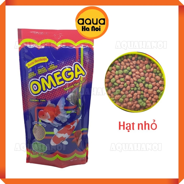 Cám Omega - Hạt nhỏ gói 100g - Thức ăn cho cá cao cấp