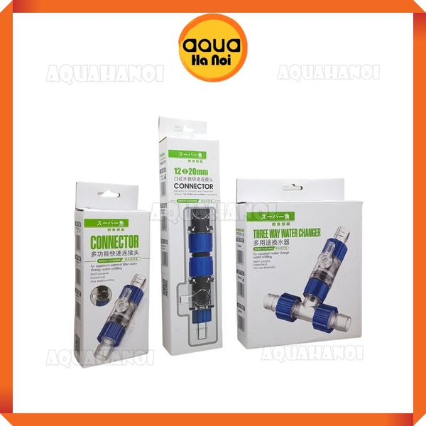 Van khóa đôi MARINE Double Taps - chuyển dòng ống nước - dễ dàng tháo lắp vệ sinh lọc hồ cá thủy sinh
