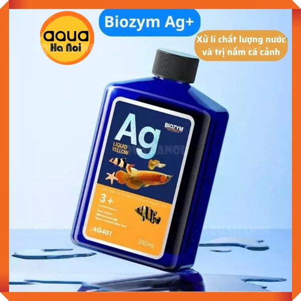 Biozym Ag+ Yellow Liquid - Xử lí nấm cá cảnh và kháng khuẩn cực hiệu quả - Chai 350 mL