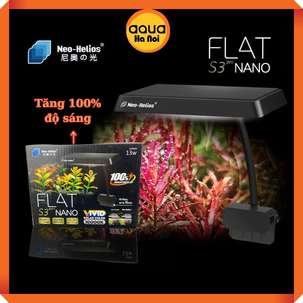 Đèn LED Neo Helios FLAT S3 PRO - 13W - Đỏ cá và cây - Không đỏ nước