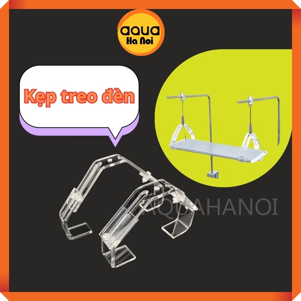 Kít treo đèn có thể thay đổi kích thước (bộ 2 chiếc), kẹp acrylic treo đèn hồ cá, bể thủy sinh
