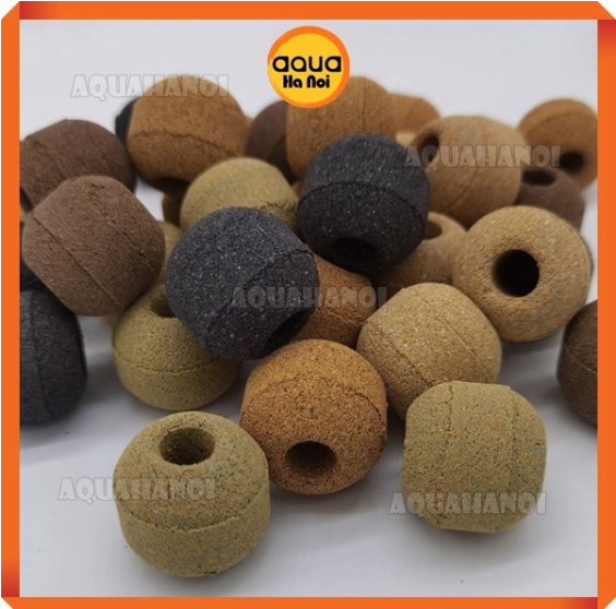 Sứ khoáng 3D Nano - viên tròn ngũ sắc - Vật liệu lọc nước - Cung cấp khoáng vi lượng giúp cá khoẻ - Lên màu đẹp