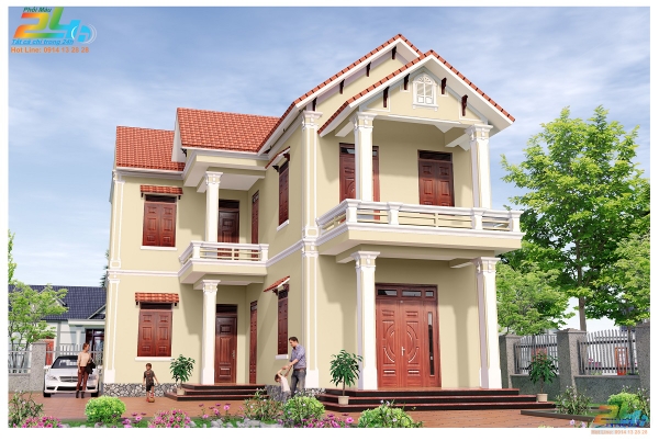 Phối màu sơn công trình dân dụng mẫu 49