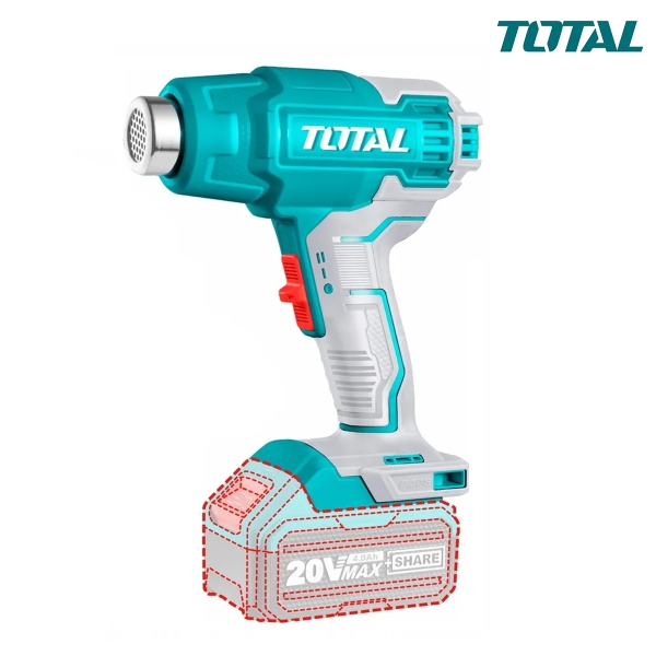 Máy thổi hơi nóng chạy pin Total