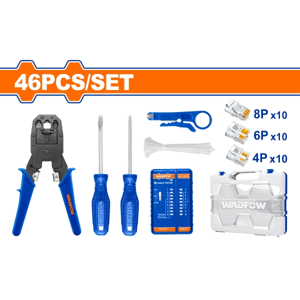 Bộ 46 món dụng cụ sửa chữa viễn thông WadFow WHS2B46