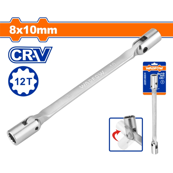 Cờ lê 2 đầu tuýp lắc léo 8x9mm WadFow WTH2E01