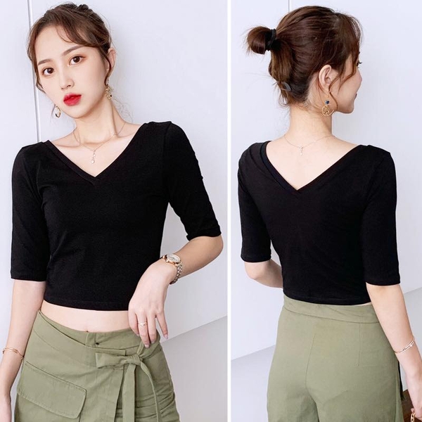 ao-thun-croptop-co-v-tay-lung