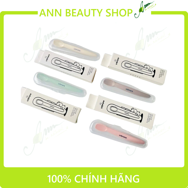 Thìa Ăn Dặm Silicon Ubmom kèm hộp đựng