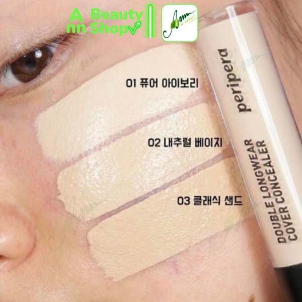 Che Khuyết Điểm Peripera Double Longwear Cover Concealer 5.5g
