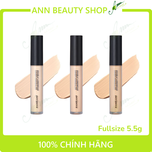 Che Khuyết Điểm Peripera Double Longwear Cover Concealer 5.5g