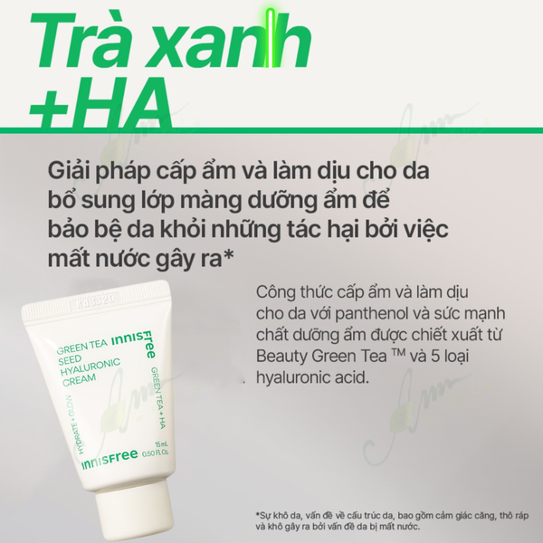 Bộ Kit Dùng Thử Trà Xanh Innisfree Green Tea Seed Hyaluronic Duo Kit