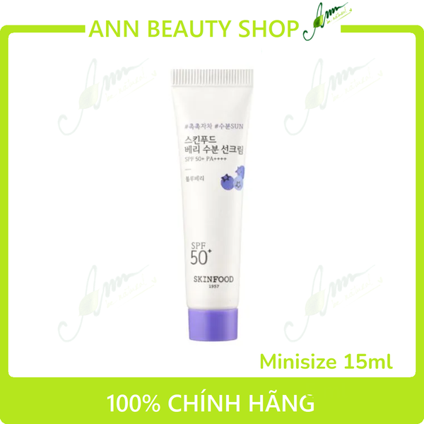 Kem Chống Nắng Berry Moist Sun Cream 50ml SPF50 PA Minisize 15ml