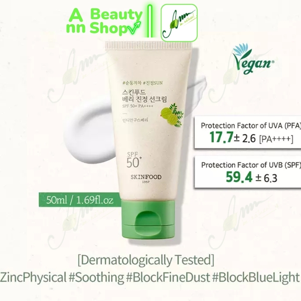 Kem Chống Nắng Skinfood Berry Soothing Sun Cream SPF50 PA Minisize 15ml