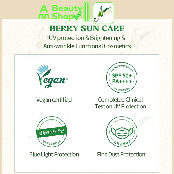 Kem Chống Nắng Skinfood Berry Soothing Sun Cream SPF50 PA Minisize 15ml