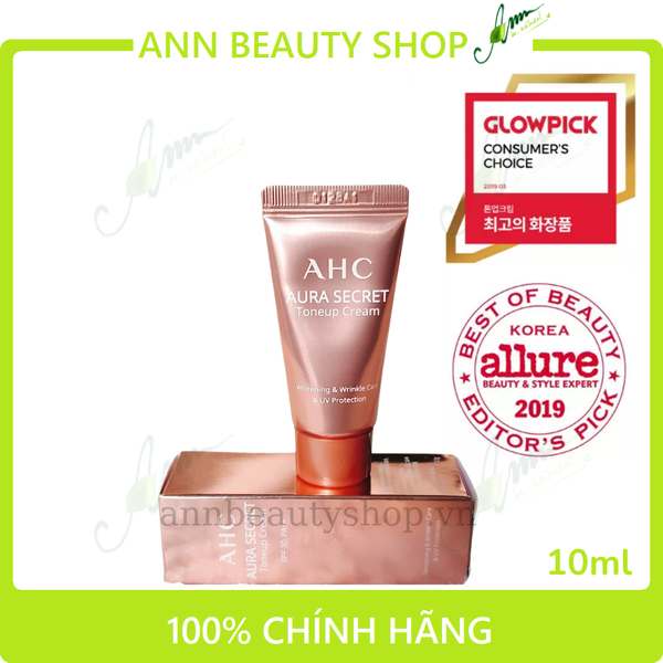 Kem Dưỡng Da Trắng Hồng AHC AURA SECRET TONE UP CREAM SPF 30 PA