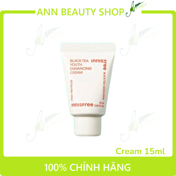 Kit dùng thử ngăn ngừa lão hóa trà đen Innisfree Black Tea Ampoule & Cream Kit