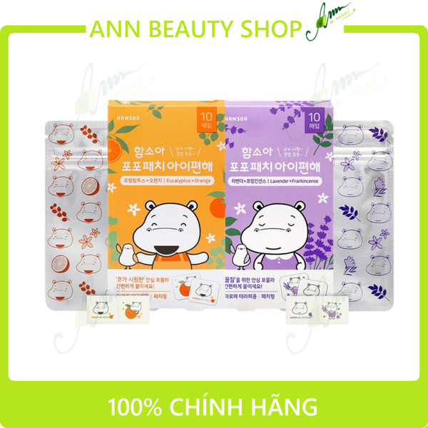 Miếng Dán Thông Mũi Hamsoa cho bé từ 6M