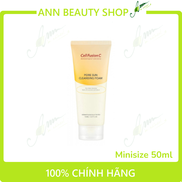 Sữa rửa mặt Cell Fusion C Pore Sun Cleansing Foam