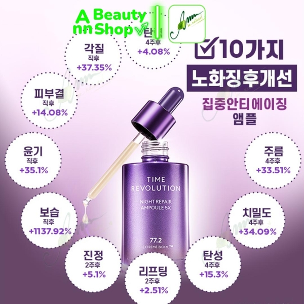 Tinh Chất Dưỡng Da Time Revolution Night Repair Ampoule 5X 70ml